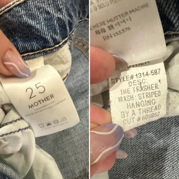 MOTHER Jeans | Mother The Trasher Distressed Baggy Fit Streetwear Ankle Crop - Picture 14 of 14